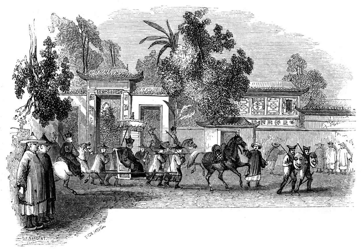 Optræden offentligt af en vicekonge med deltagelse af hans følge, 1847 af Giles