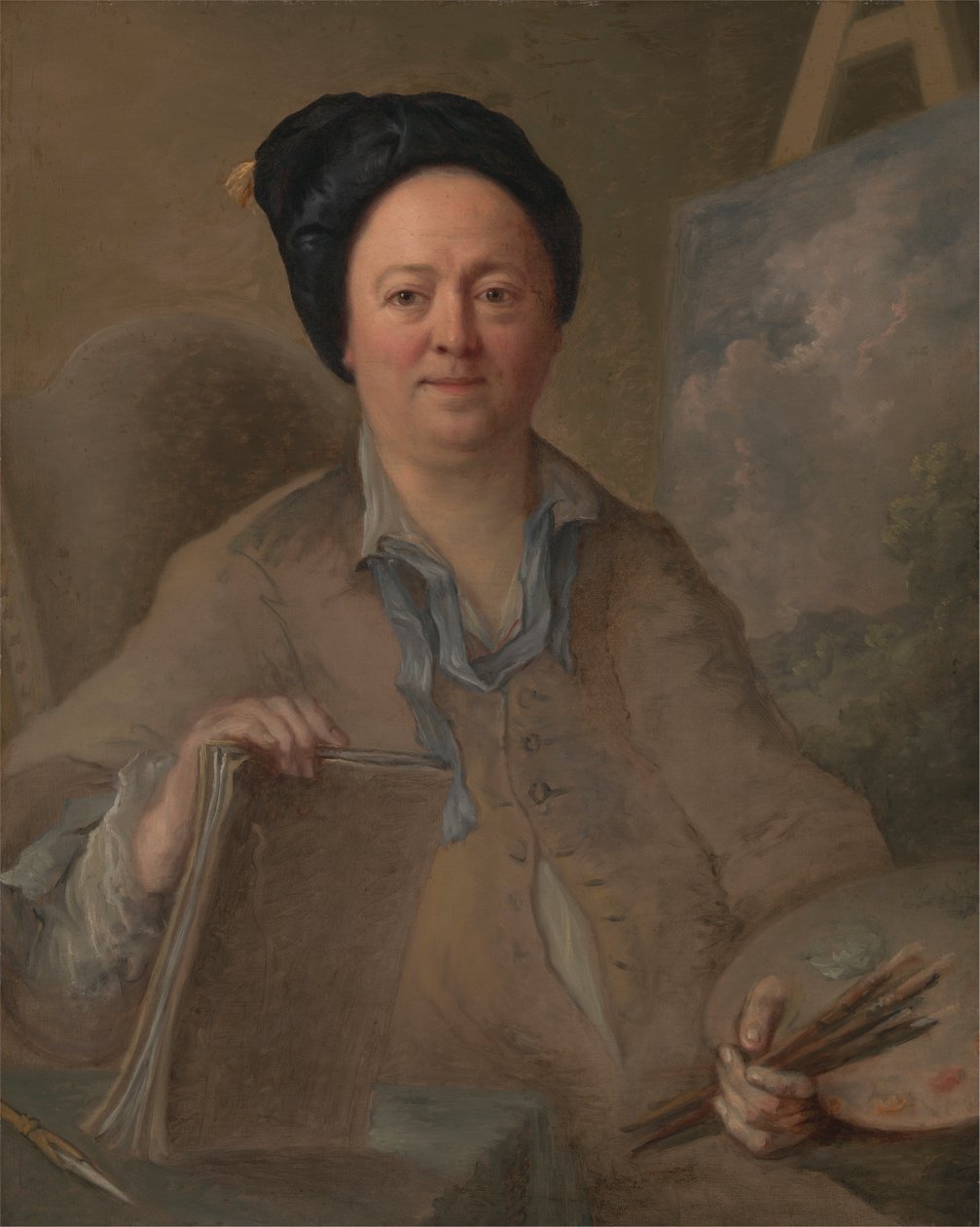 Portræt af en landskabsmaler, muligvis George Lambert af Giles Hussey
