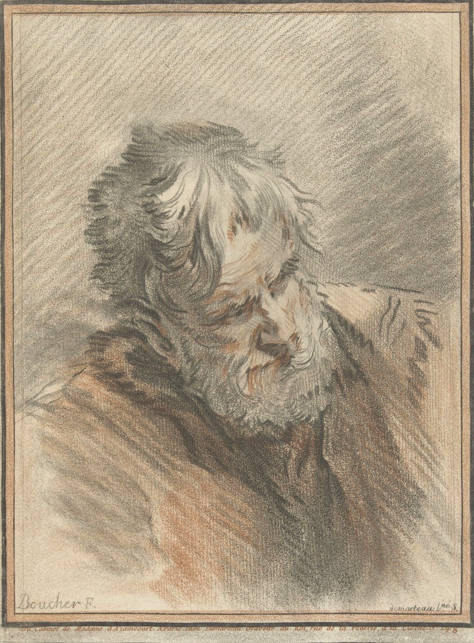 Hoved af en gammel mand af Gilles Demarteau
