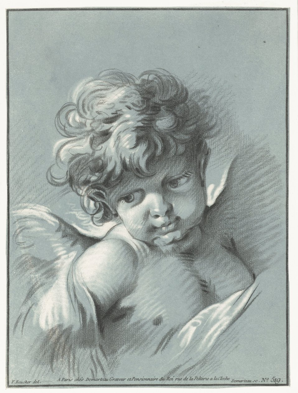 Putto Konvolutter af kærlighed af Gilles Demarteau