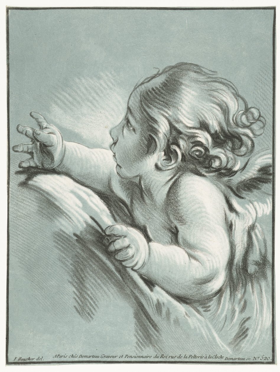Putto Konvolutter af kærlighed af Gilles Demarteau