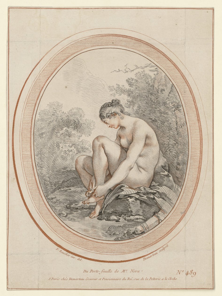 Venus i badet af Gilles Demarteau