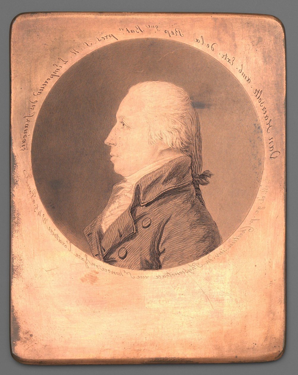 Portræt af Anthony Fred. Røve. Evert baron van Haersolte af Gilles Louis Chrétien