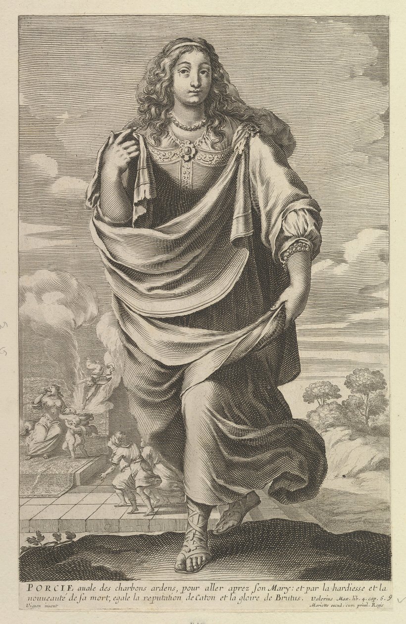 Porcie, 1647. Skaber: Gilles Rousselet, Abraham Bosse. af Gilles Rousselet and Abraham Bosse