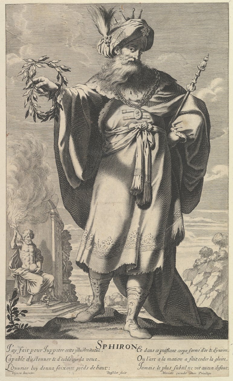 Sphiron, ca. 1639-40. Skaber: Gilles Rousselet, Abraham Bosse. af Gilles Rousselet and Abraham Bosse