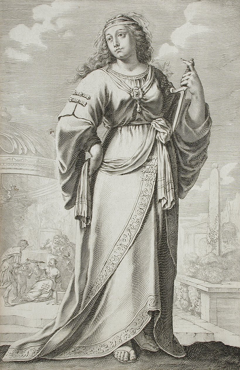 Lucretia (efter Claude Vignon) af Gilles Rousselet