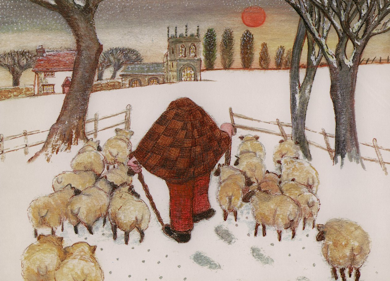 Hyrden vender tilbage, 1985 af Gillian Lawson