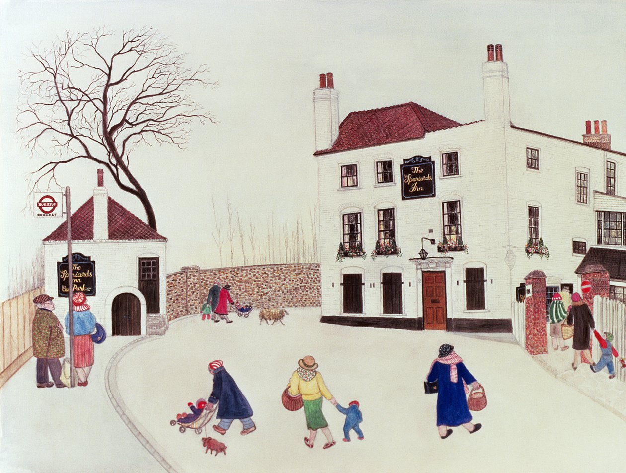 Spanierne Inn, Hampstead Heath af Gillian Lawson