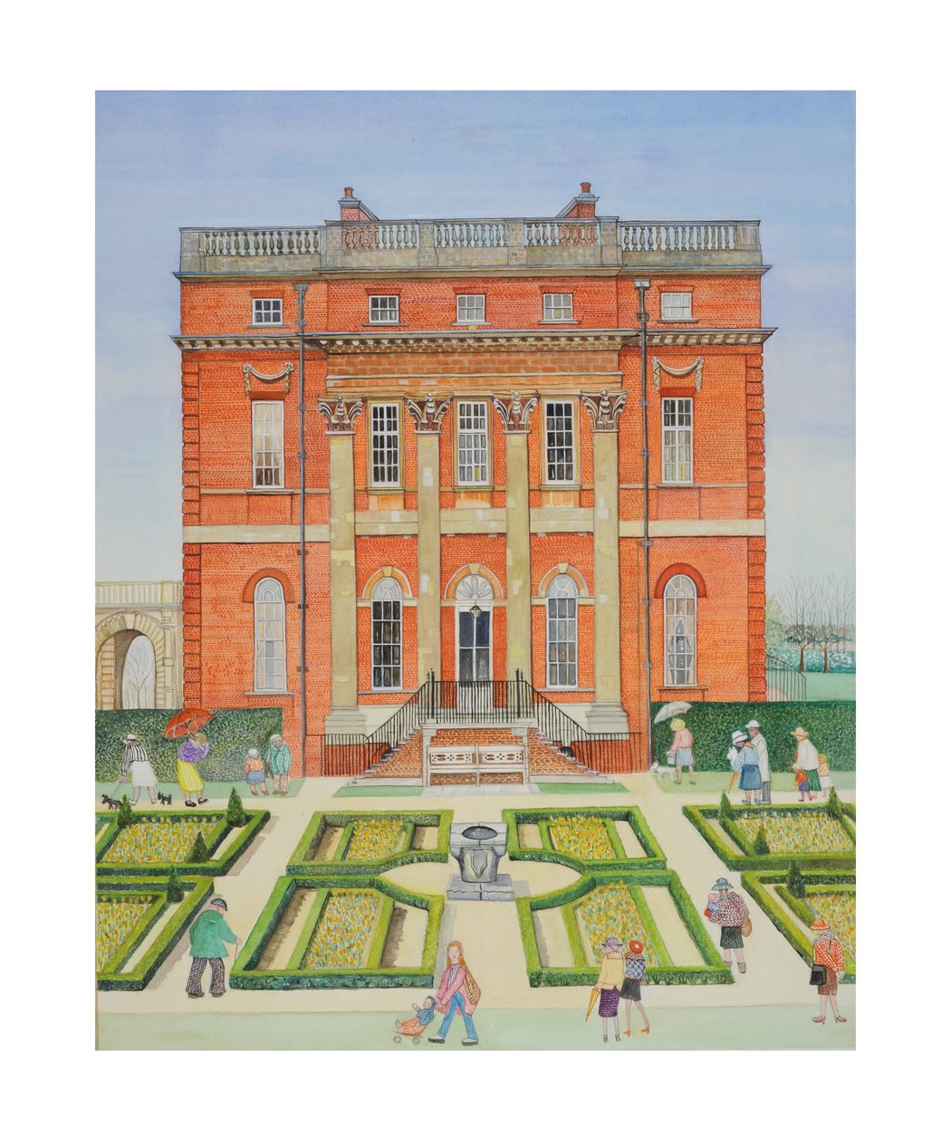 West Clandon, surrey (wc på papir) af Gillian Lawson