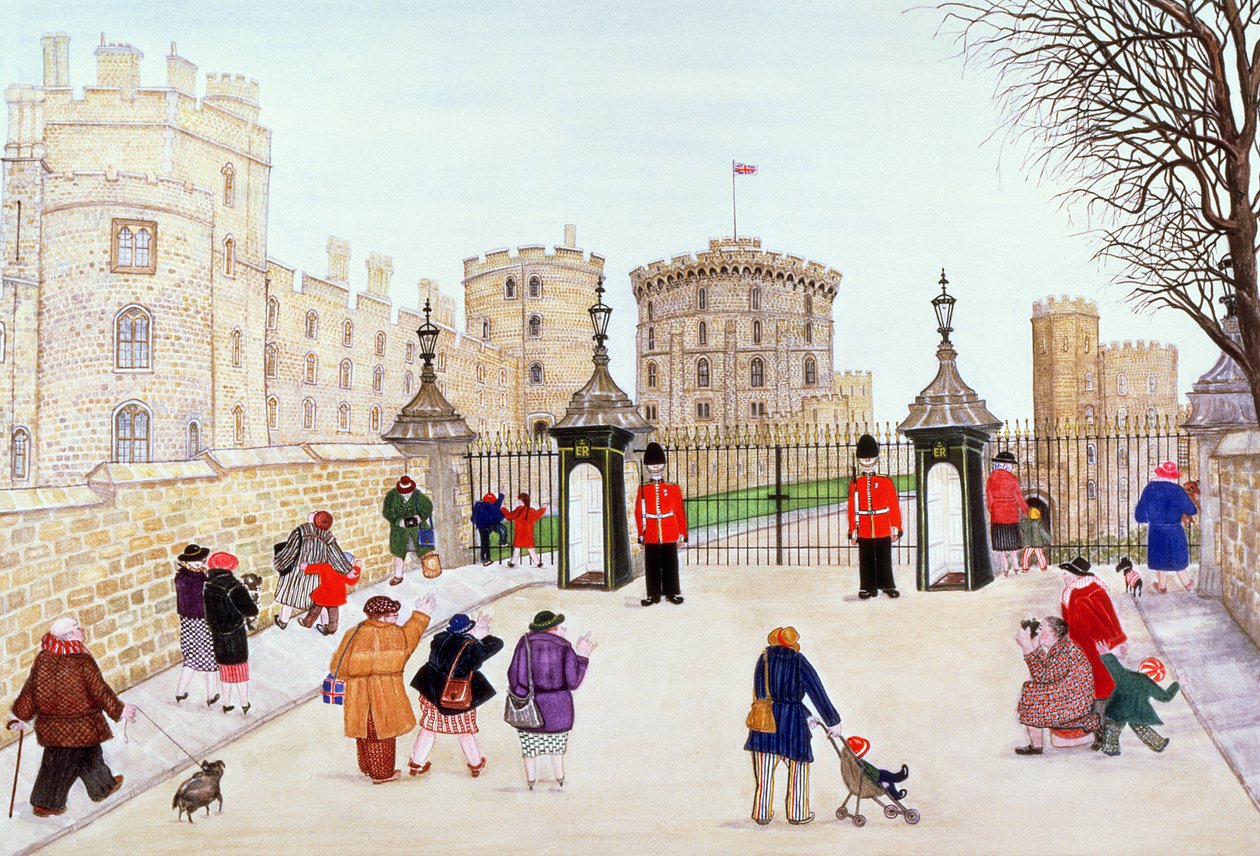 Windsor Castle Hill af Gillian Lawson