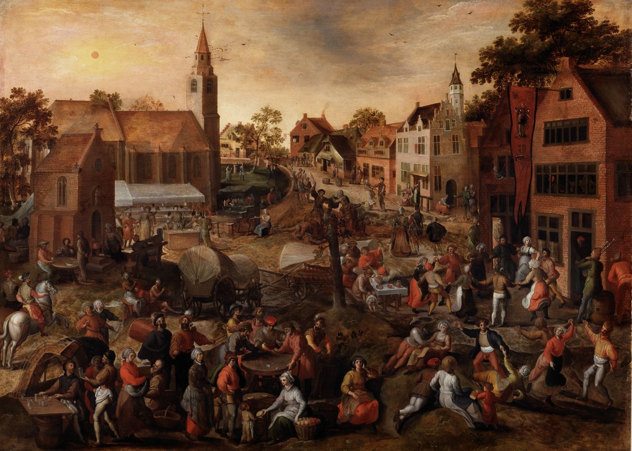 Feast of Saint George (olie på panel) af Gillis Mostaert