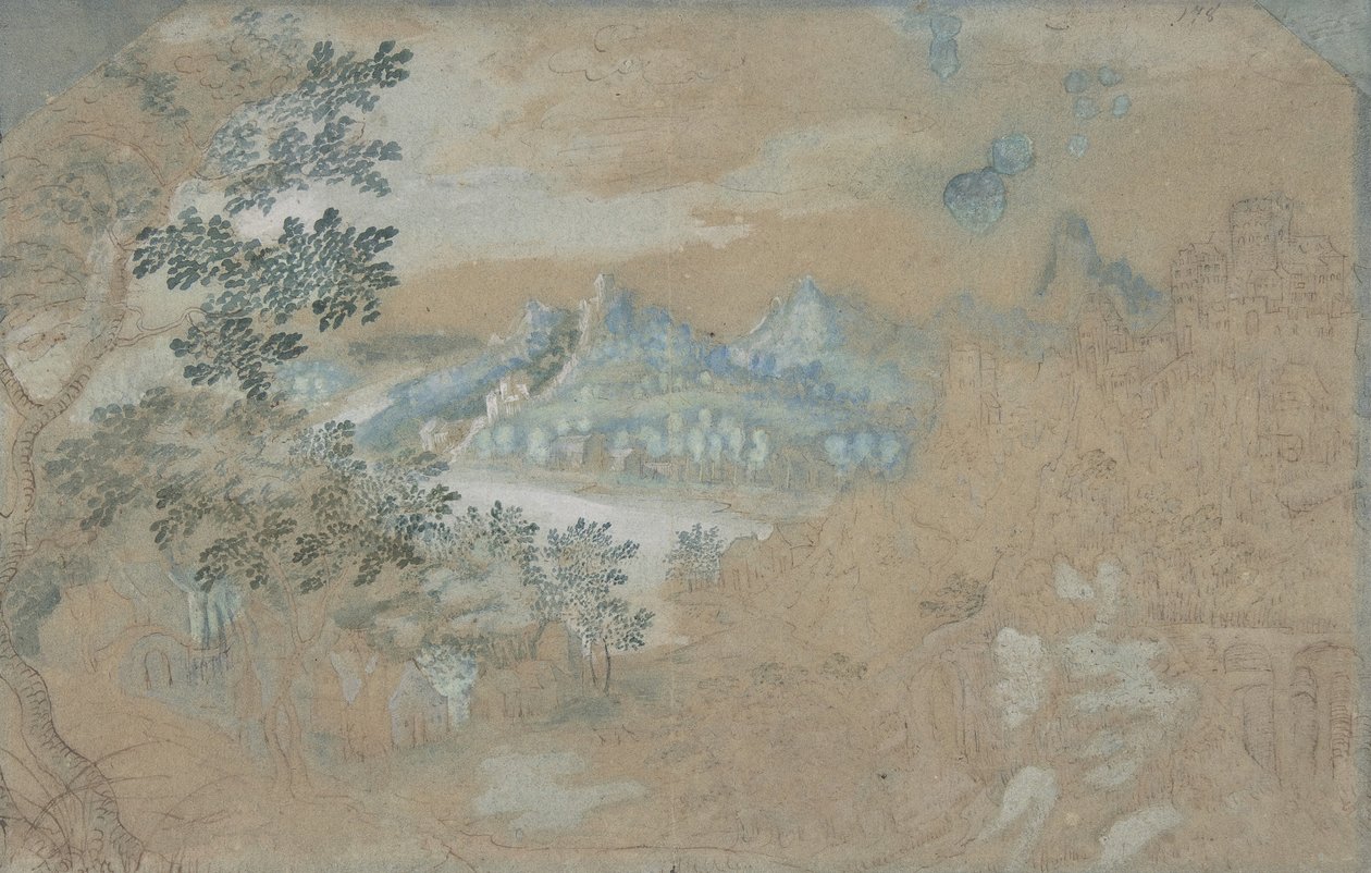 Landskab, n.d.. af Gillis van Coninxloo