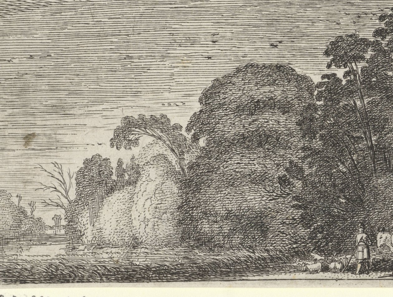 Hyrde og rytter i et skovbryn af Gillis van Scheyndel (I) (possibly)