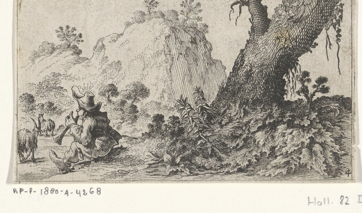 hyrde dreng Landskaber (serietitel) af Gillis van Scheyndel (I)