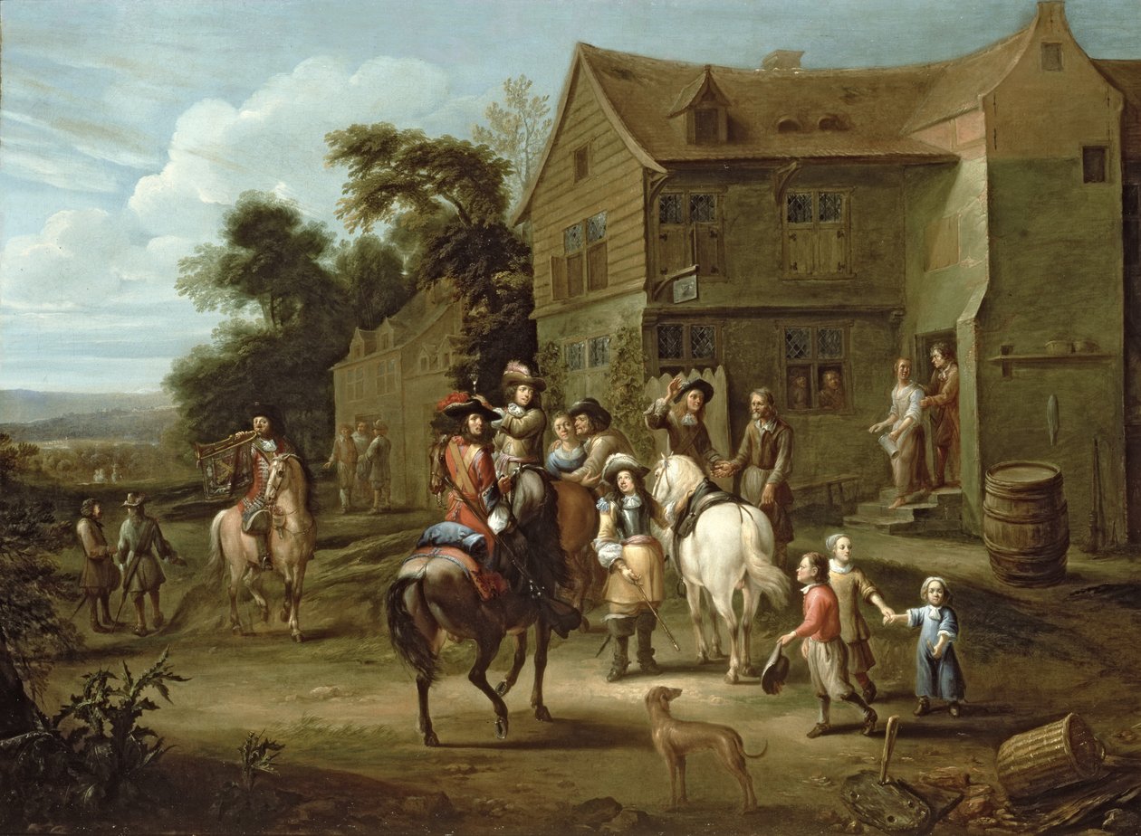 Prins William af Orange med jægere af Gillis van Tilborgh the younger