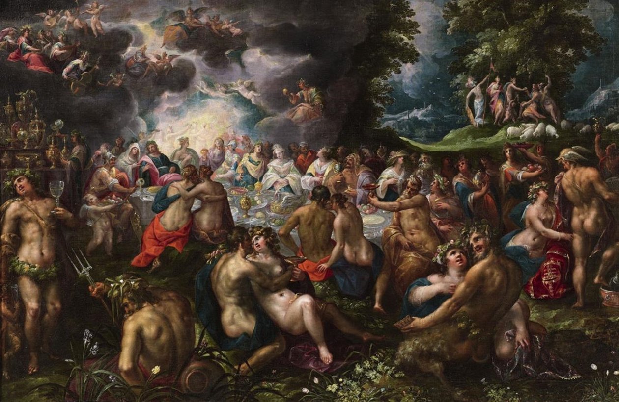 Gillis-van-Valckenborch-DET-MARRIAGE-OF-PELEUS-AND-THETIS af Gillis van Valckenborch