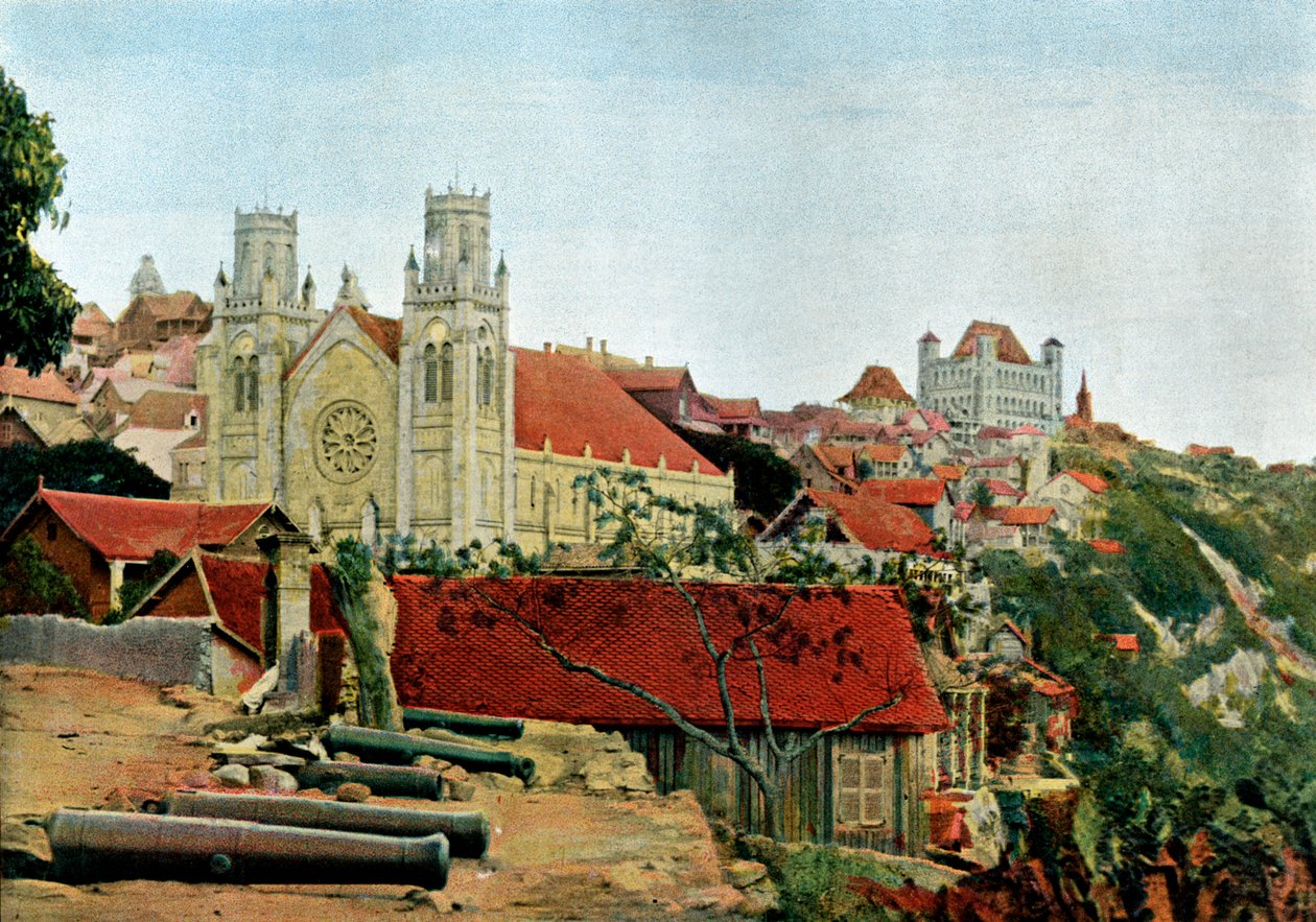 Katolsk katedral, dronningens palads, slutningen af det 19. århundrede. af Gillot