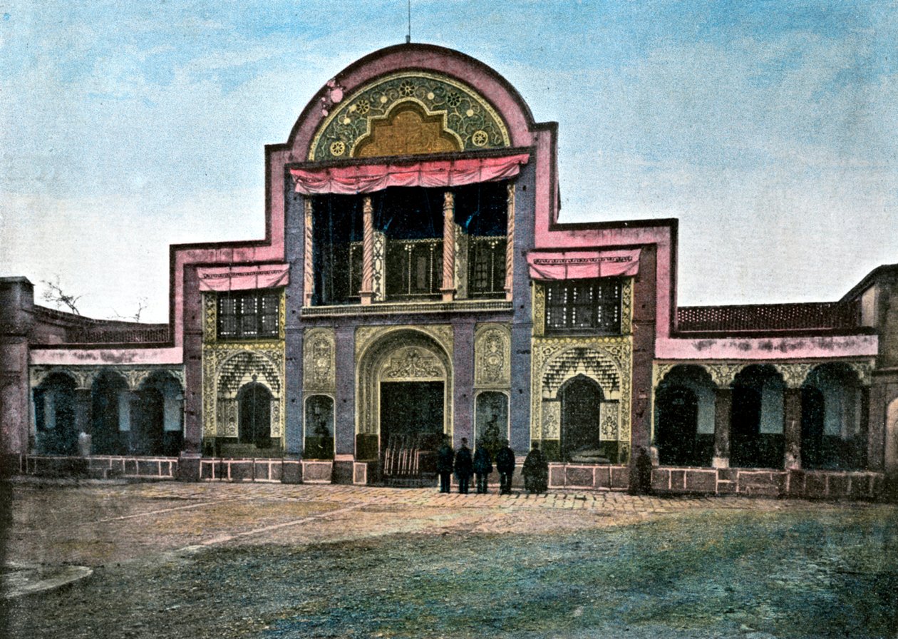 Porten til Shahens palads, Teheran, c1890 af Gillot