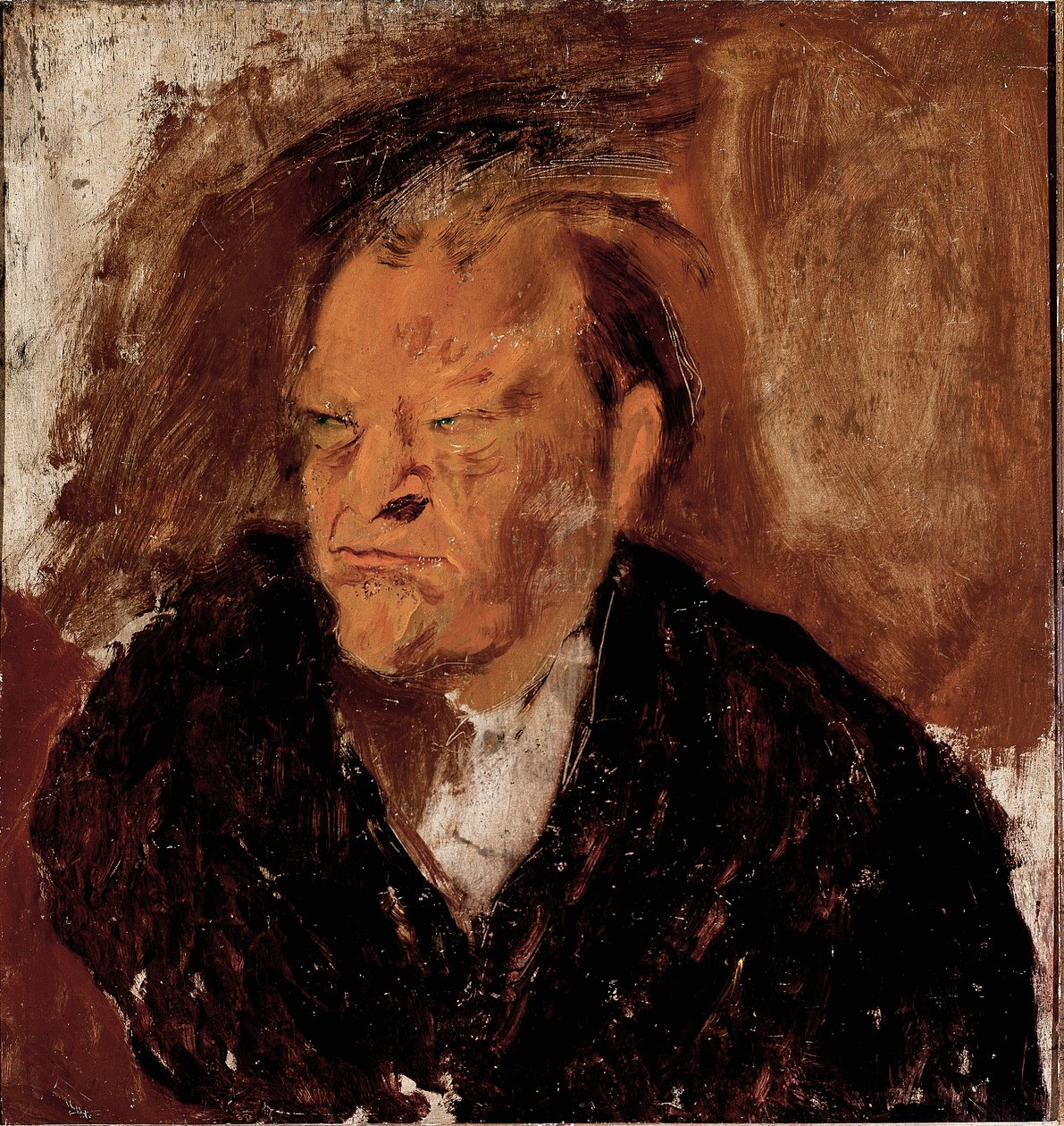 Portræt af digteren Giuseppe Ungaretti (1888-1970) Maleri af Gino  Bonichi