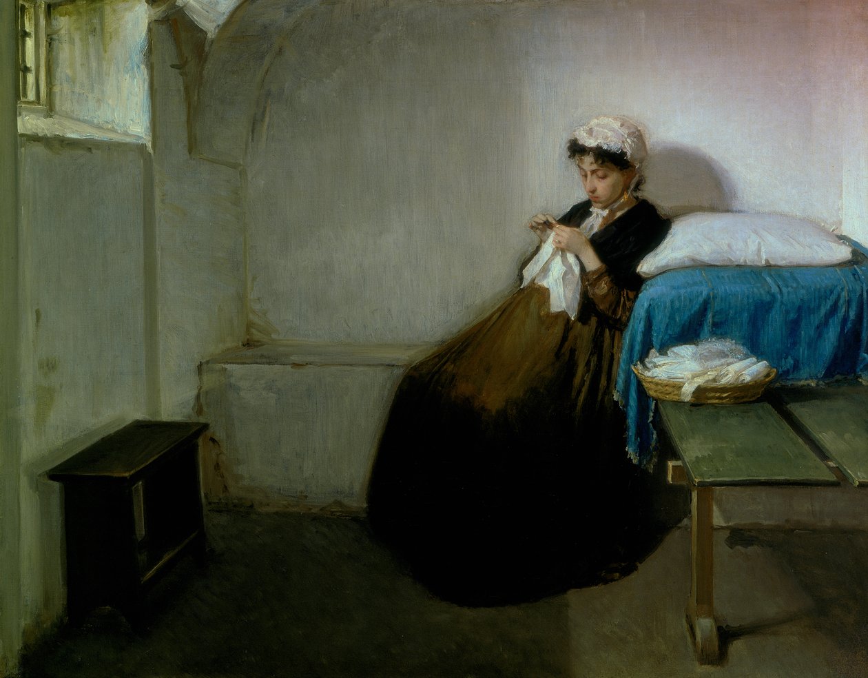 Luisa Sanfelice i fængsel, 1877 af Gioacchino Toma