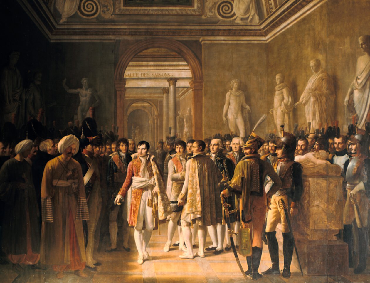 Napoleon modtog hærens deputerede på Louvre 8. december 1804, 1808 af Gioacchino Giuseppe Serangeli