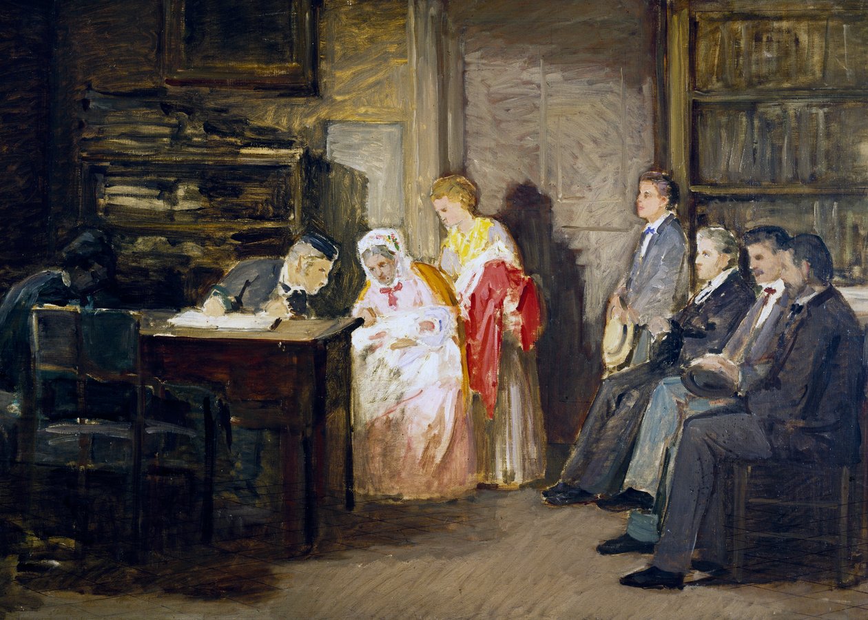 The Civil State, af Gioacchino Toma (1836-1893), maleri. af Gioacchino Toma