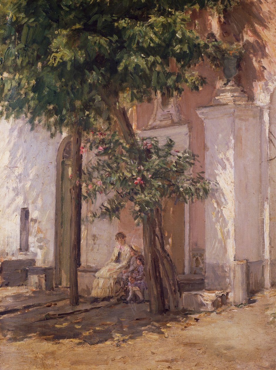 Villa Garzoni, af Gioacchino Toma (1836-1893), maleri. af Gioacchino Toma