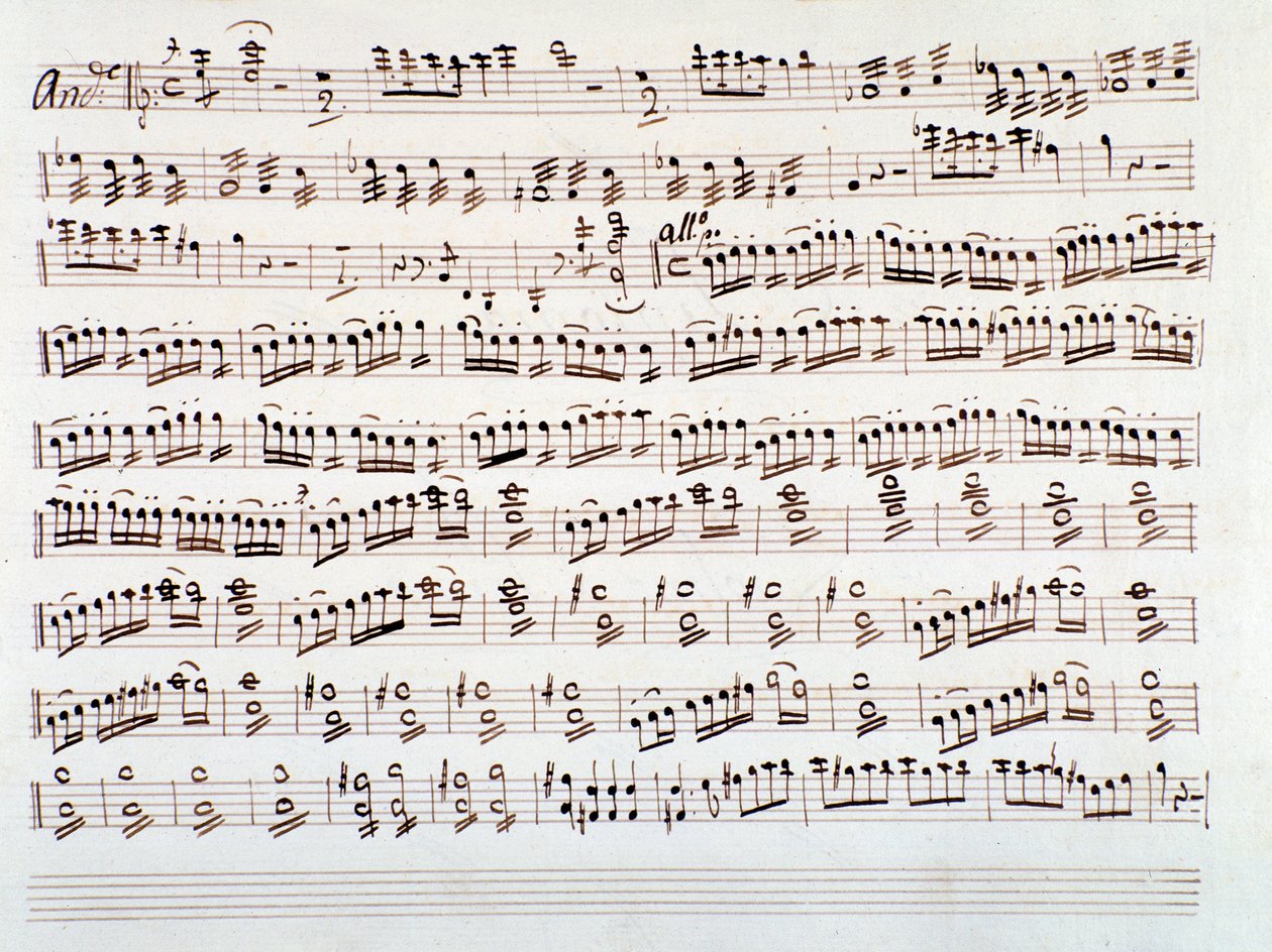 Side med violinmusik til en symfoni af Gioacchino Rossini af Gioachino Rossini