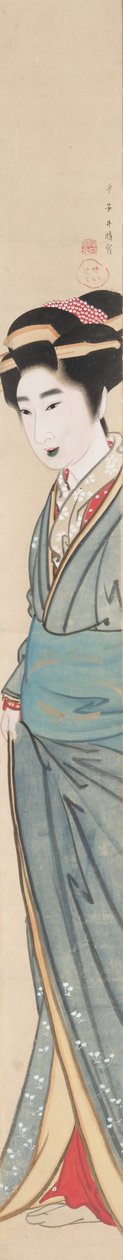 Courtesane, 1800-tallet. af Gion Seitoku