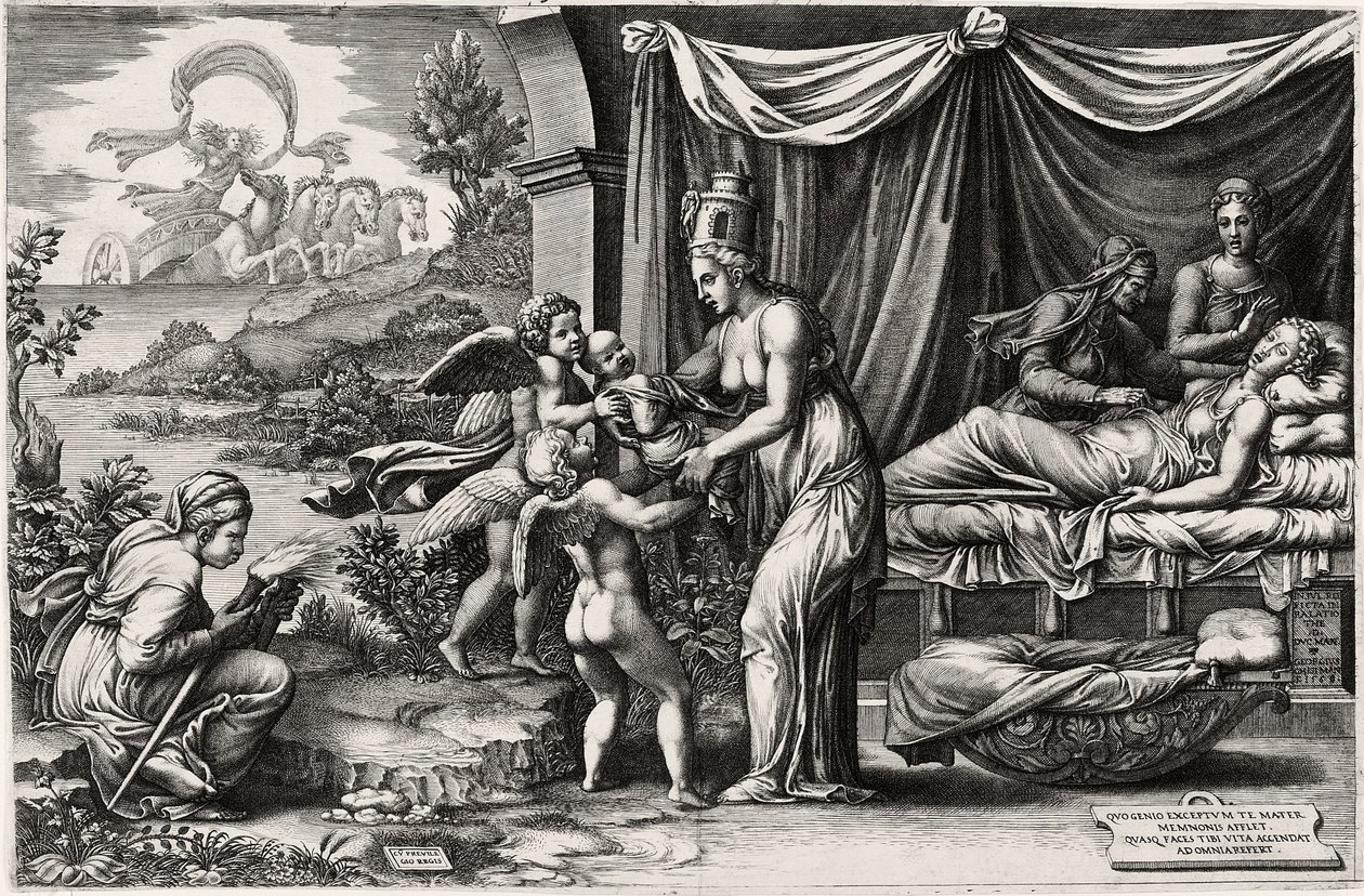Allegory of Birth 1560, 1500 (1558) af Giorgio Ghisi
