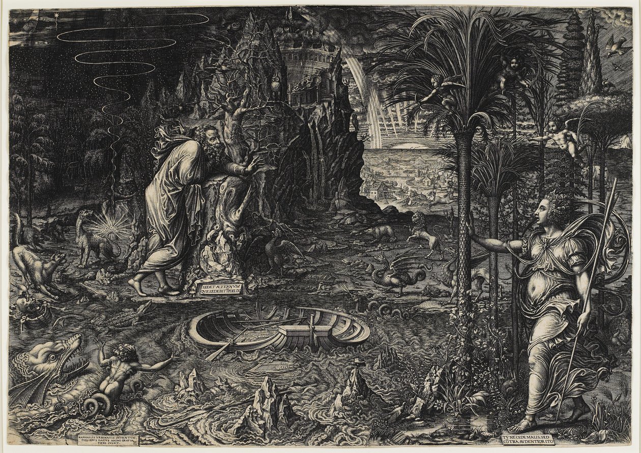 Allegory of Life (The Dream of Raphael), 1561 af Giorgio Ghisi