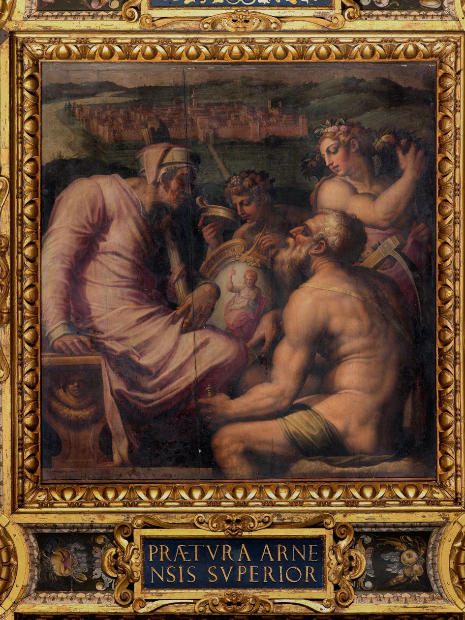 Allegori om San Giovanni Valdarno af Giorgio Vasari