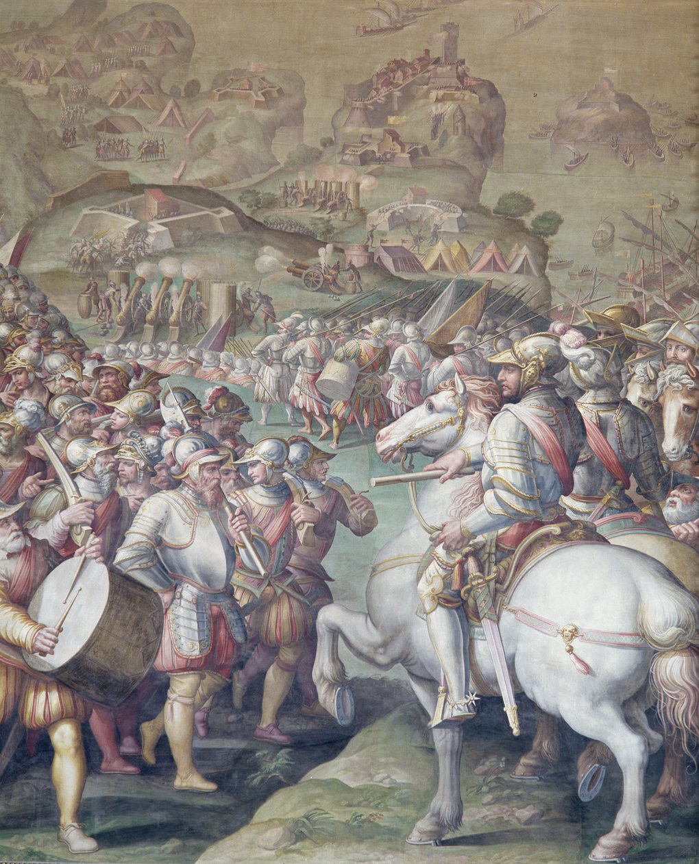 Erobringen af Porto Ercole, 1555-72 af Giorgio Vasari