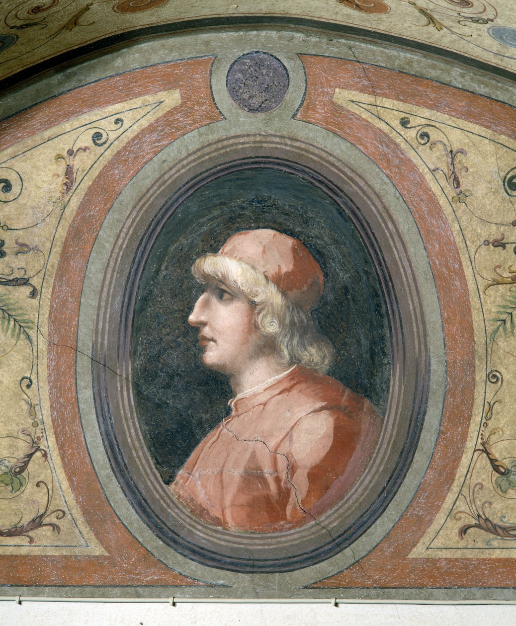 Portræt af en mand, Chamber of Fame, 1548 af Giorgio Vasari