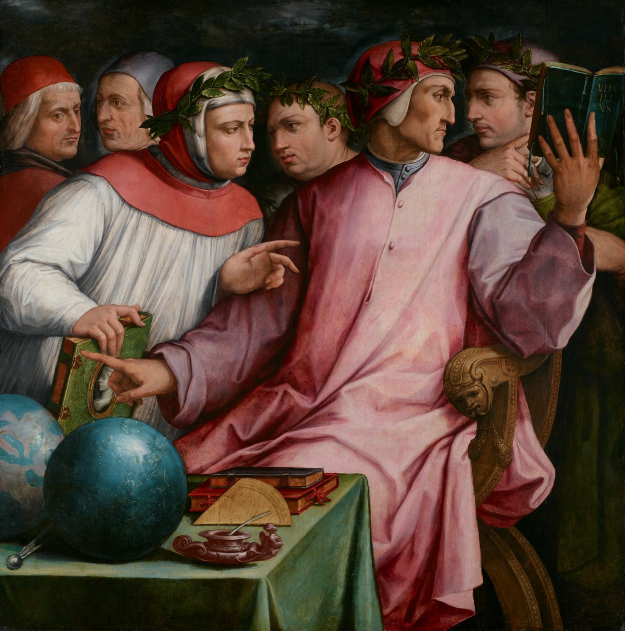 Seks toscanske digtere, 1544 af Giorgio Vasari