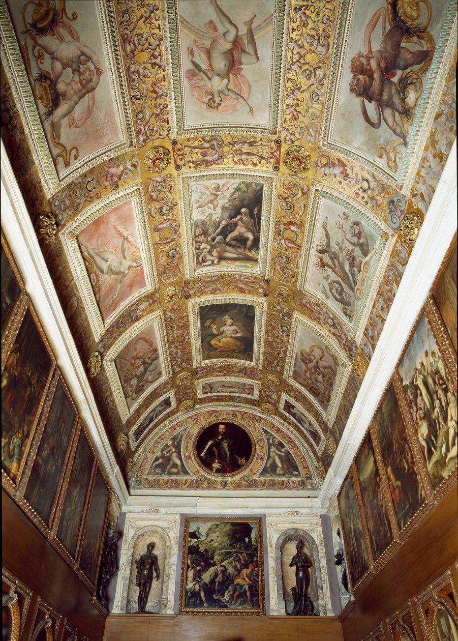 Historien om Prometheus (loftet i Studiolo de Francesco I de Medici af Giorgio (and workshop) Vasari