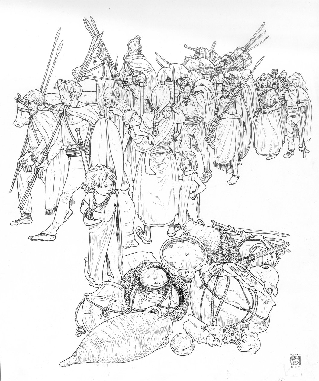 Barbarisk: Markomannerne (Markomannernes germanske stammeforbund) af Giorgio Albertini