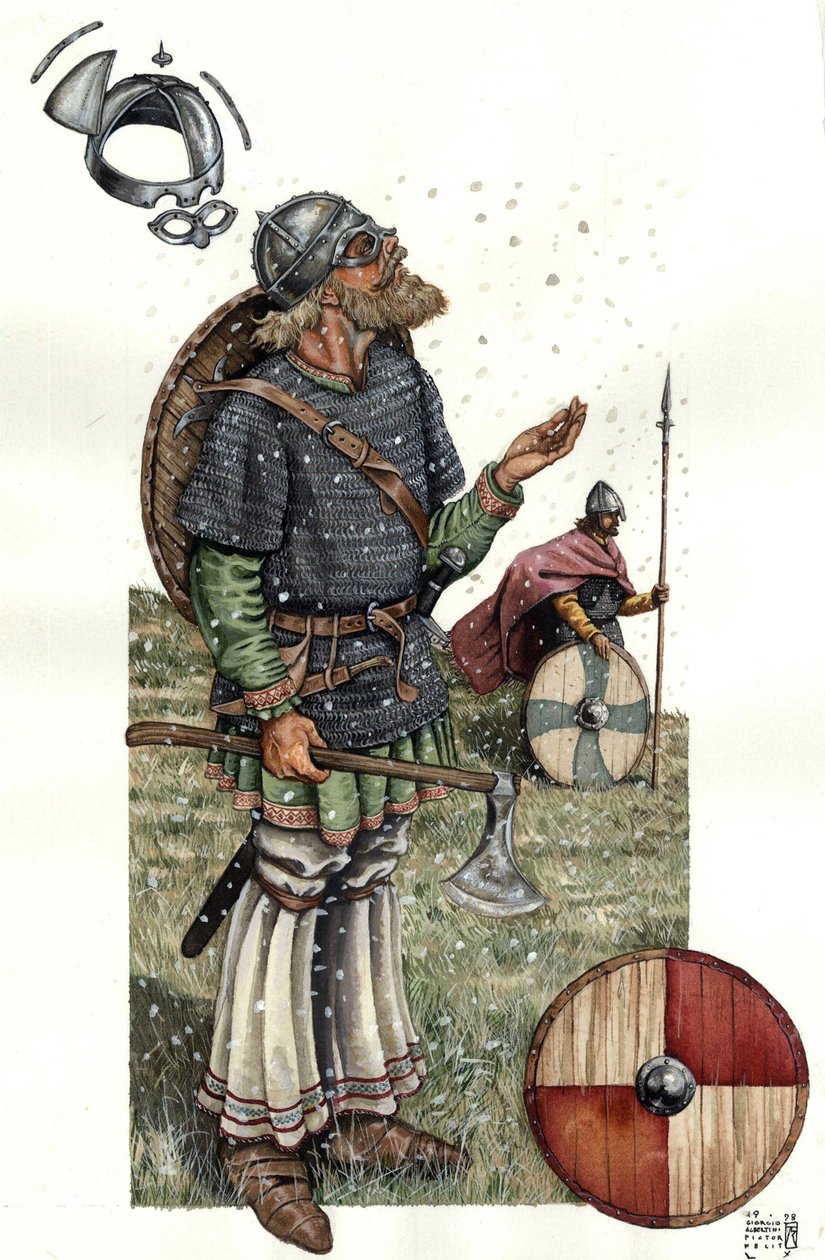 Middelalderen: Vikingekriger fra det 9. århundrede. af Giorgio Albertini
