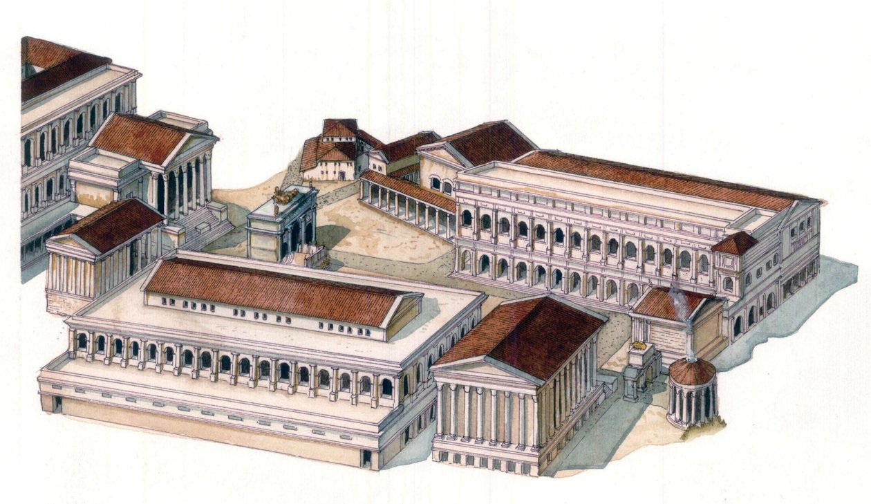 Roman antiquite: Genoprettelse af det romerske forum (foro romano) på kejser Augustus