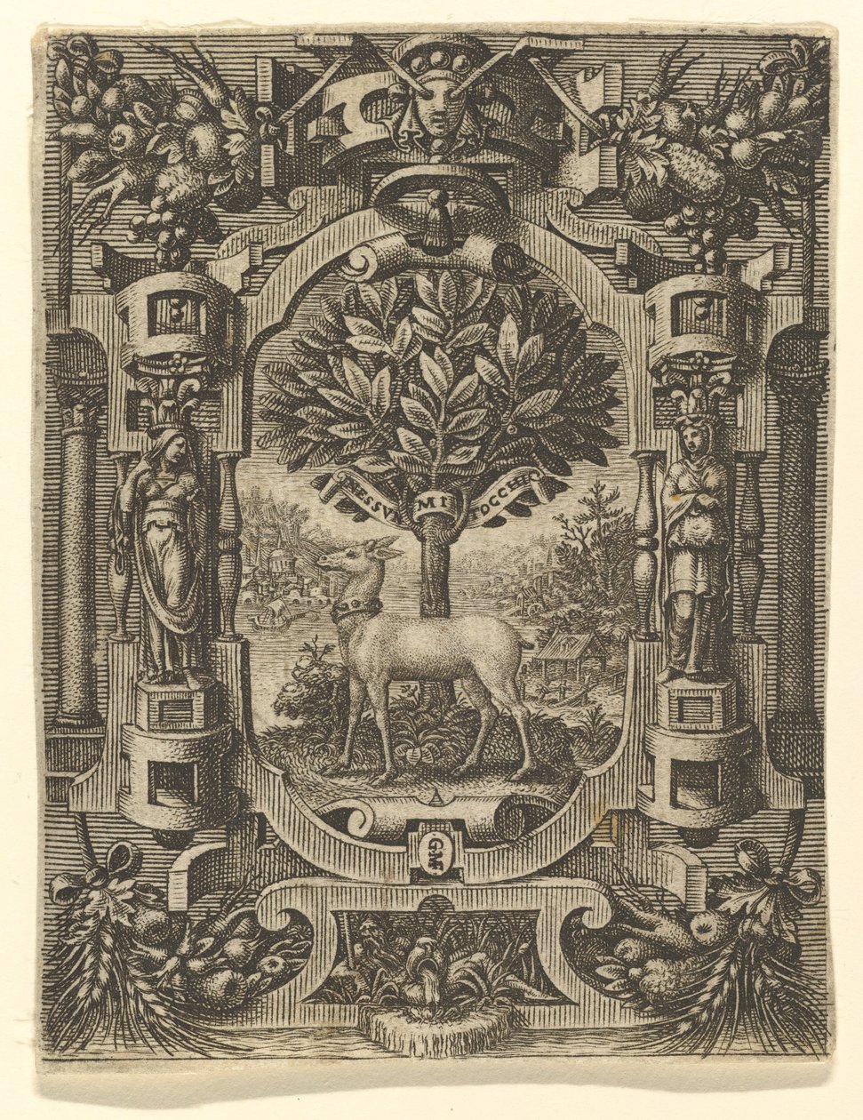 Emblem af Lucrezia Gonzaga, før 1566. af Giorgio Ghisi