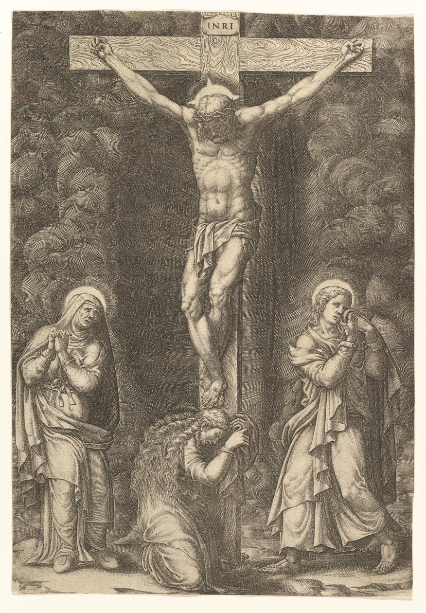Korsfæstelsen med Jomfruen, Magdalen og Johannes, slutningen af 1570