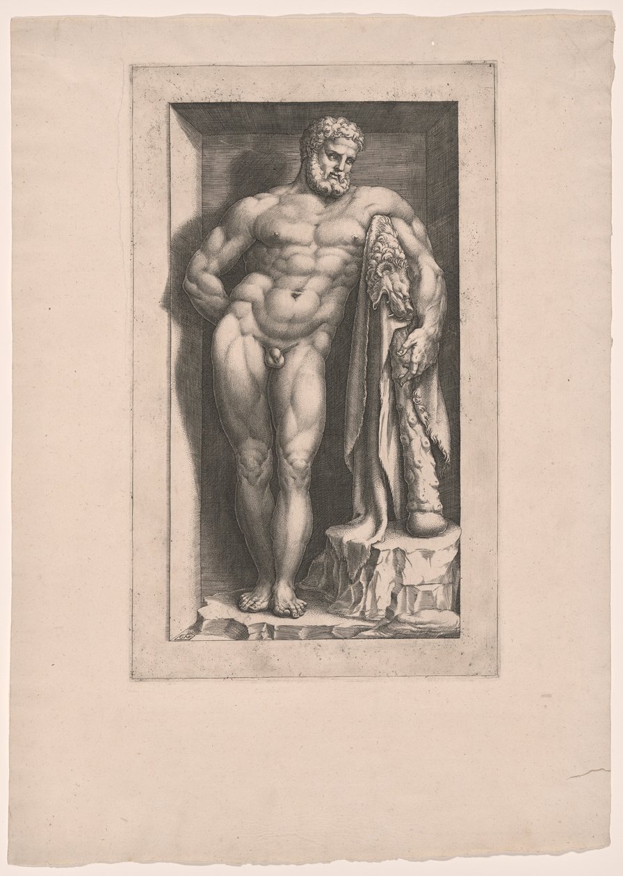 Farnese Herkules af Giorgio Ghisi