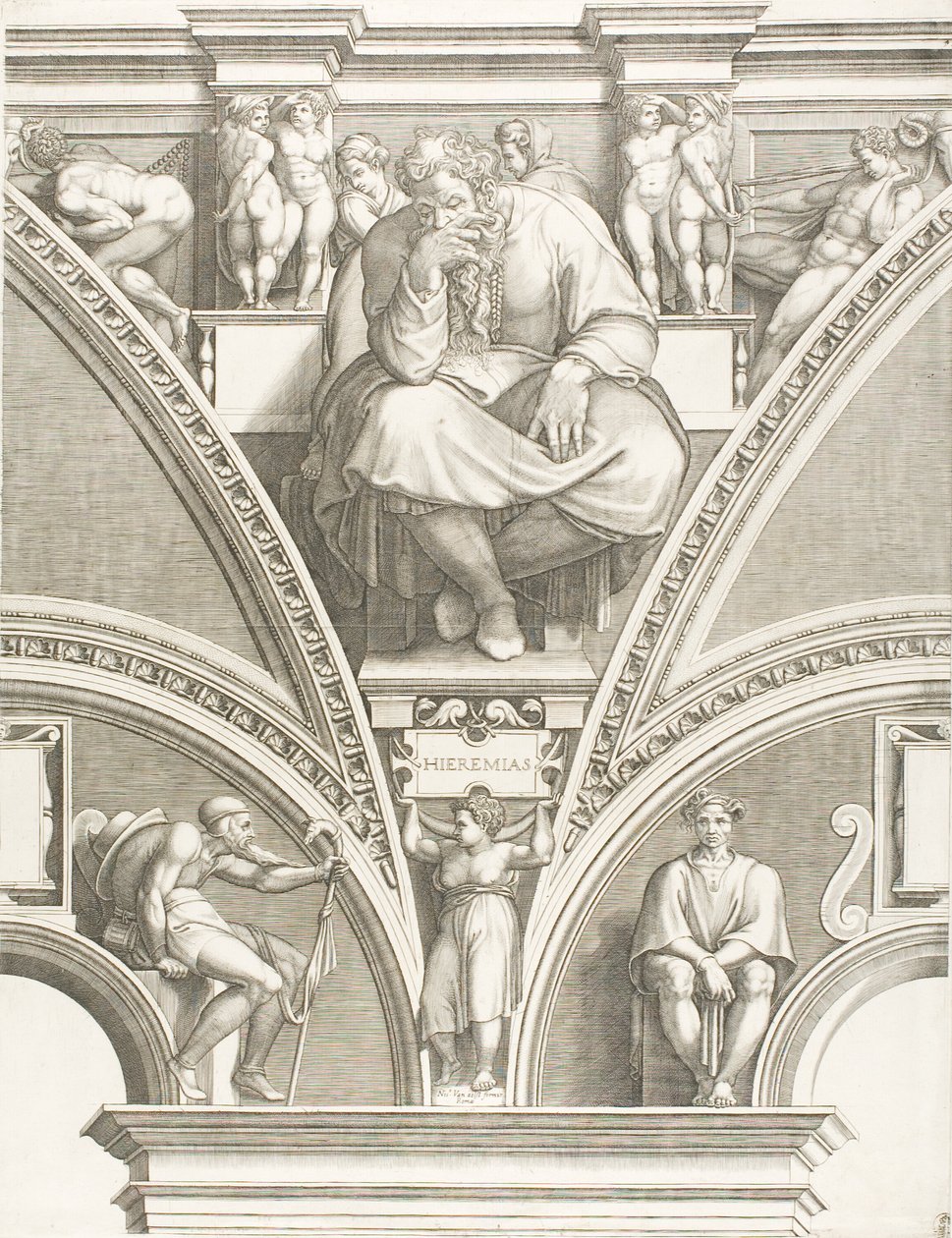 Profeten Jeremias af Giorgio Ghisi