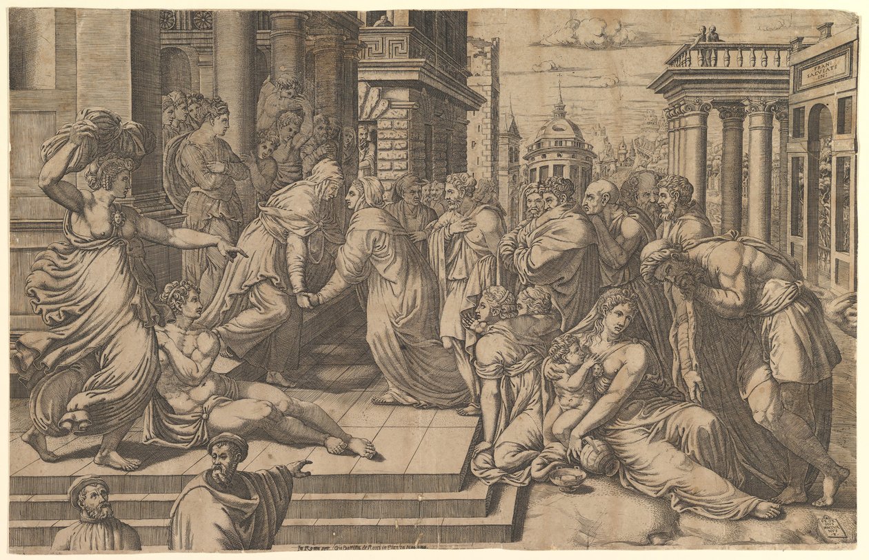 Visitationen, 1540-50. af Giorgio Ghisi