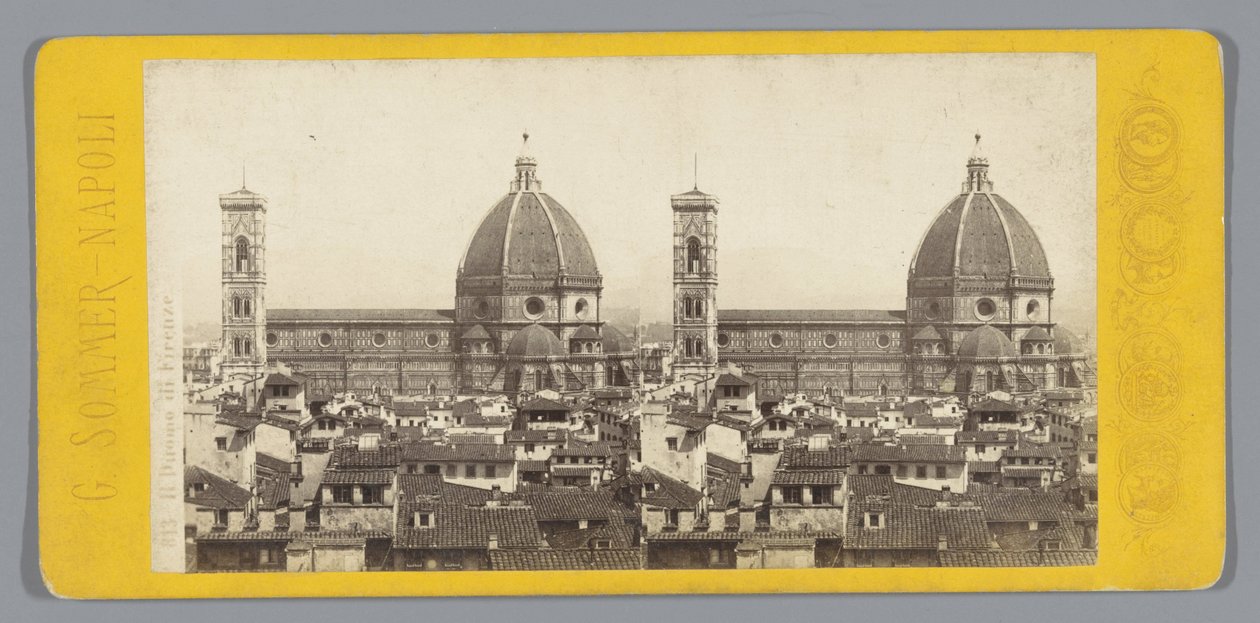 Udsigt over domkirken i Firenze af Giorgio Sommer