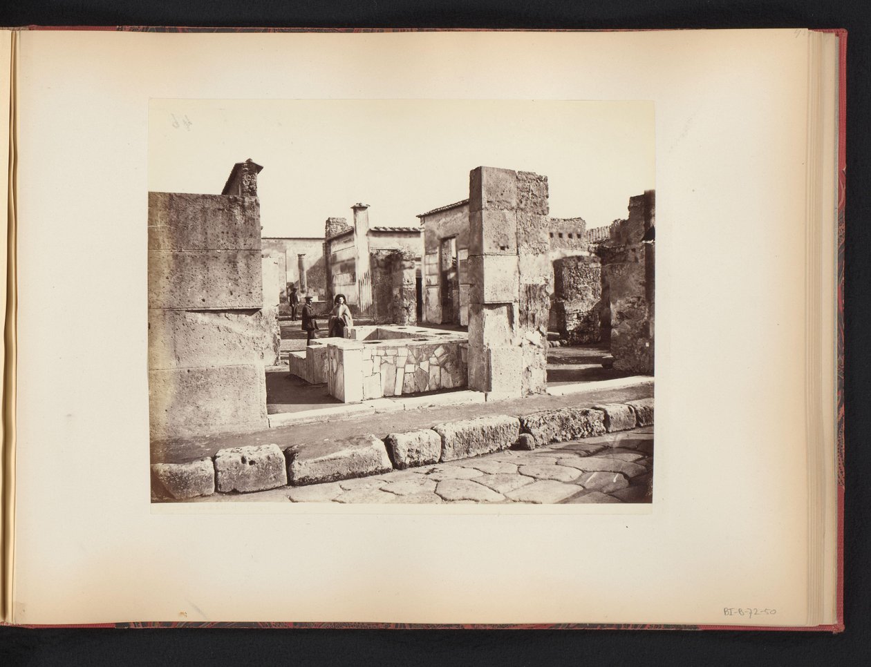 Udsigt over ruinerne af Casa di Salustio i Pompeji, Italien Casa di Salustio Pompei (titel på objekt) af Giorgio Sommer