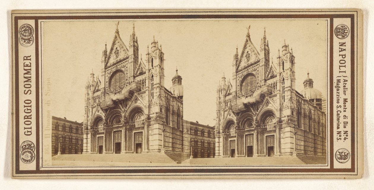 Katedralen i Siena af Giorgio Sommer