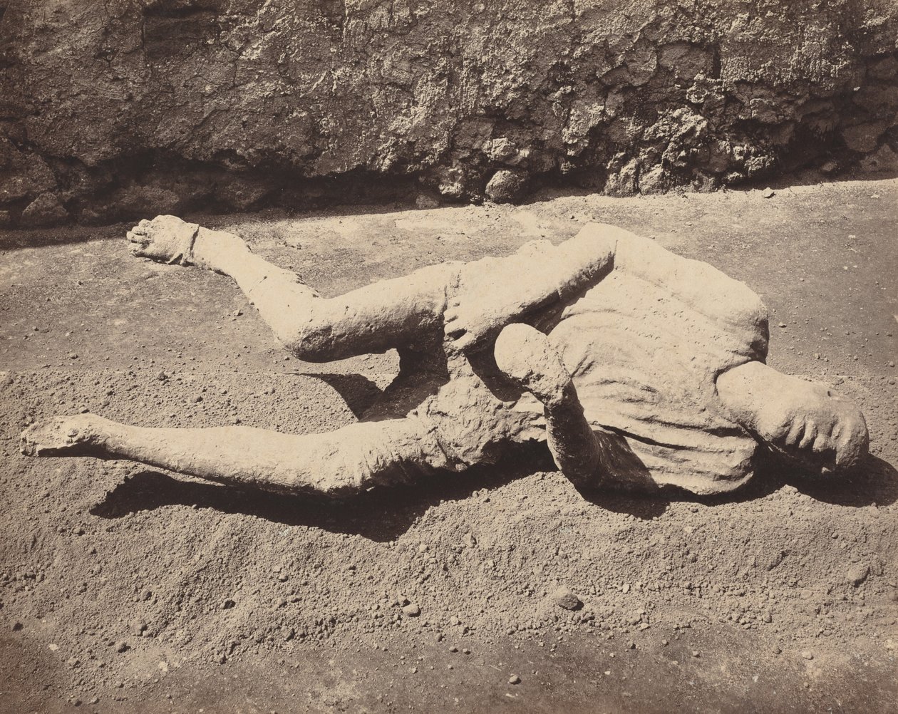 Menneskelige fodspor, Pompeji (Human Cast, Pompeji) af Giorgio Sommer