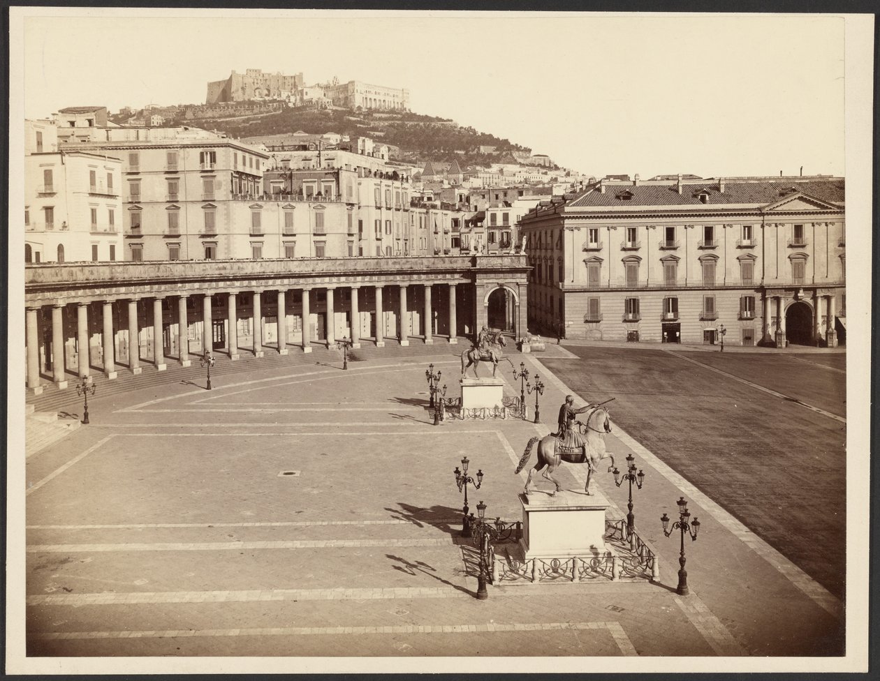Napoli, Largo Palazzo af Giorgio Sommer
