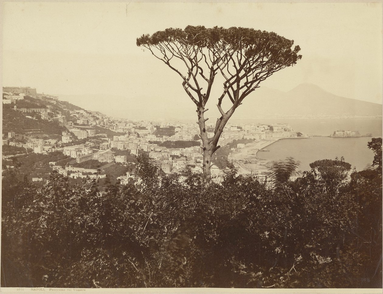 Napoli, panorama fra Vomero af Giorgio Sommer